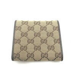 Gucci Beige Bifold GG Wallet Canvas